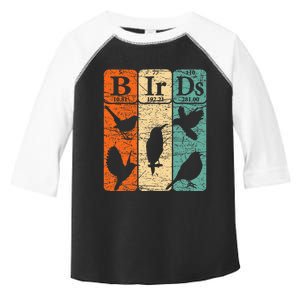 Birds Periodic Table Elements Birdwatching Ornithology Toddler Fine Jersey T-Shirt