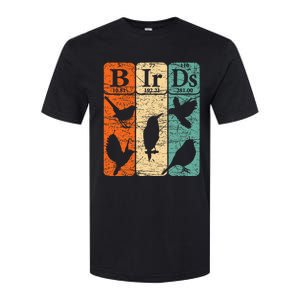 Birds Periodic Table Elements Birdwatching Ornithology Softstyle CVC T-Shirt