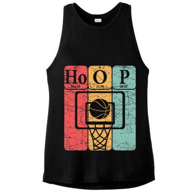 Basketball Periodic Table Elements Science Nerd Basketballer Ladies PosiCharge Tri-Blend Wicking Tank