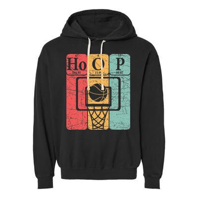 Basketball Periodic Table Elements Science Nerd Basketballer Garment-Dyed Fleece Hoodie