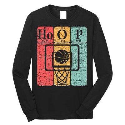 Basketball Periodic Table Elements Science Nerd Basketballer Long Sleeve Shirt