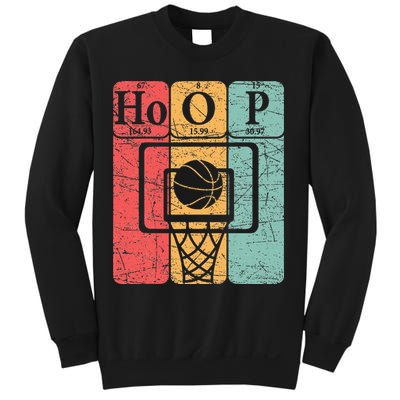 Basketball Periodic Table Elements Science Nerd Basketballer Sweatshirt