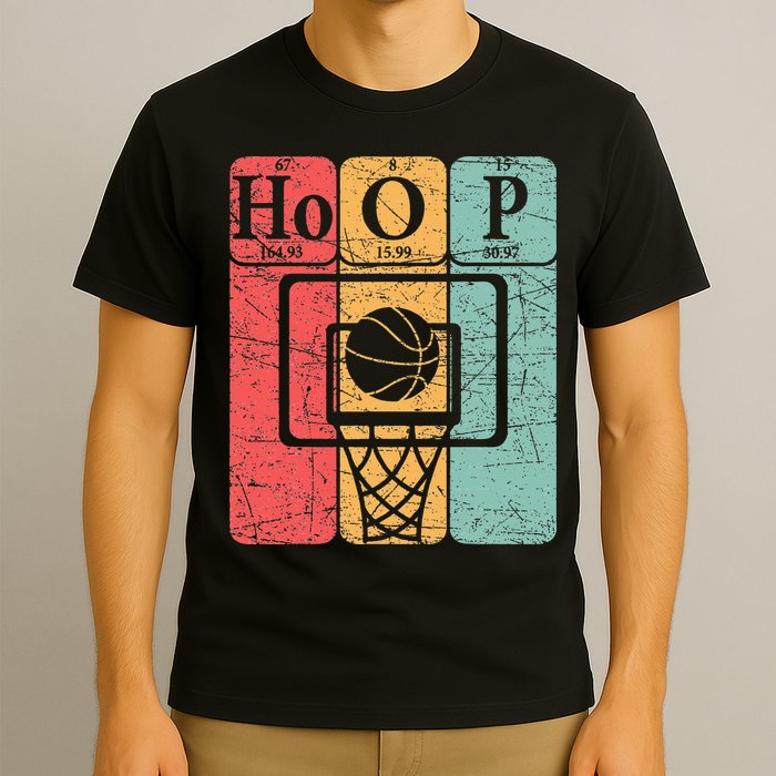 Basketball Periodic Table Elements Science Nerd Basketballer T-Shirt