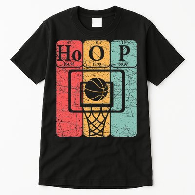 Basketball Periodic Table Elements Science Nerd Basketballer Tall T-Shirt