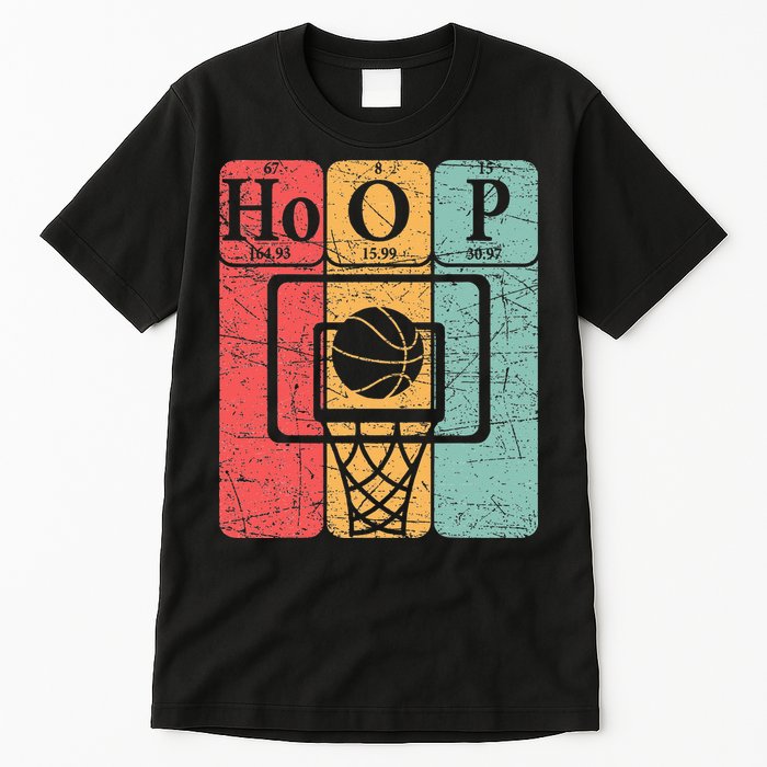 Basketball Periodic Table Elements Science Nerd Basketballer Tall T-Shirt