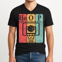 Basketball Periodic Table Elements Science Nerd Basketballer V-Neck T-Shirt