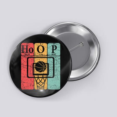 Basketball Periodic Table Elements Science Nerd Basketballer Button