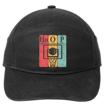 Basketball Periodic Table Elements Science Nerd Basketballer 7-Panel Snapback Hat