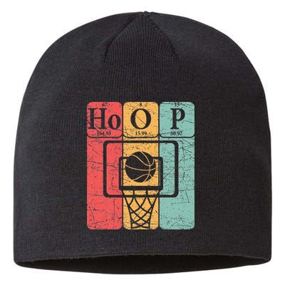 Basketball Periodic Table Elements Science Nerd Basketballer Sustainable Beanie