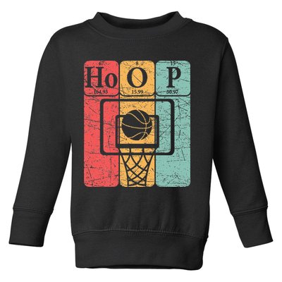 Basketball Periodic Table Elements Science Nerd Basketballer Toddler Sweatshirt