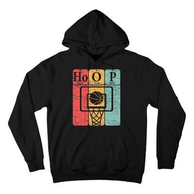 Basketball Periodic Table Elements Science Nerd Basketballer Tall Hoodie