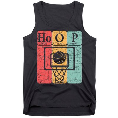 Basketball Periodic Table Elements Science Nerd Basketballer Tank Top