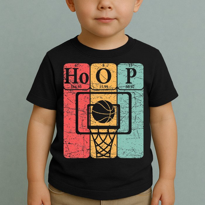 Basketball Periodic Table Elements Science Nerd Basketballer Toddler T-Shirt