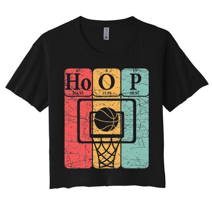Basketball Periodic Table Elements Science Nerd Basketballer Crop Top
