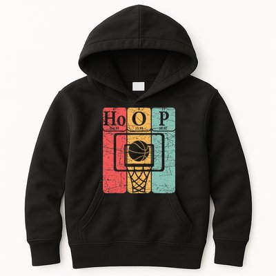 Basketball Periodic Table Elements Science Nerd Basketballer Kids Hoodie