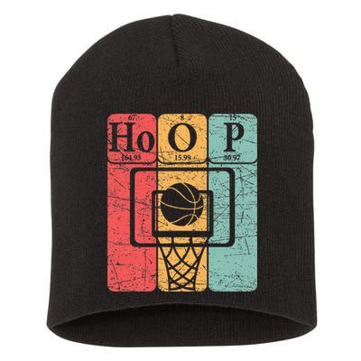 Basketball Periodic Table Elements Science Nerd Basketballer Short Acrylic Beanie