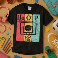 Basketball Periodic Table Elements Science Nerd Basketballer Kids T-Shirt