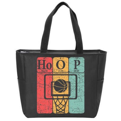 Basketball Periodic Table Elements Science Nerd Basketballer Zip Tote Bag