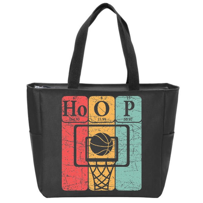 Basketball Periodic Table Elements Science Nerd Basketballer Zip Tote Bag