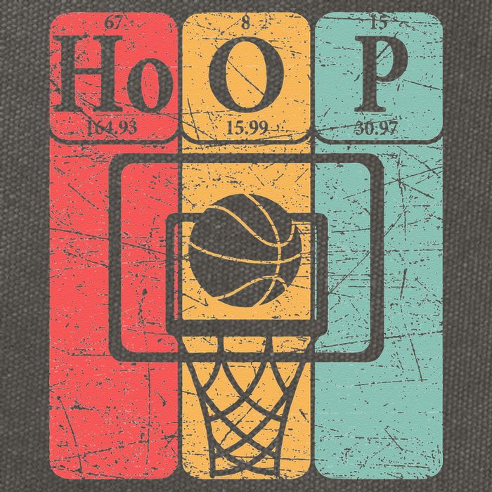 Basketball Periodic Table Elements Science Nerd Basketballer Cotton Canvas Backpack