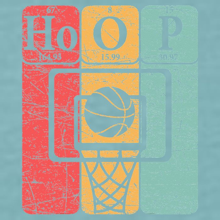 Basketball Periodic Table Elements Science Nerd Basketballer Sueded Cloud Jersey T-Shirt