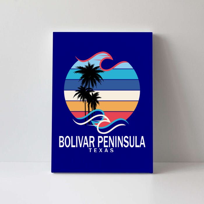 Bolivar Peninsula Texas Beach Surfing Gift Canvas