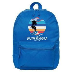 Bolivar Peninsula Texas Beach Surfing Gift 16 in Basic Backpack