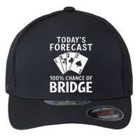 Bridge Player TodayS Forecast 100 Chance Of Bridge Flexfit Unipanel Trucker Cap