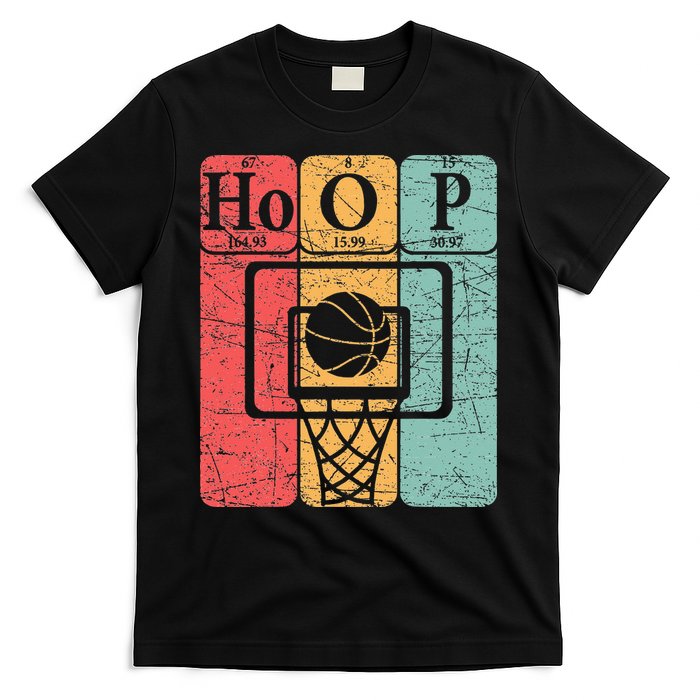Basketball Periodic Table Elements Science Nerd Basketballer T-Shirt