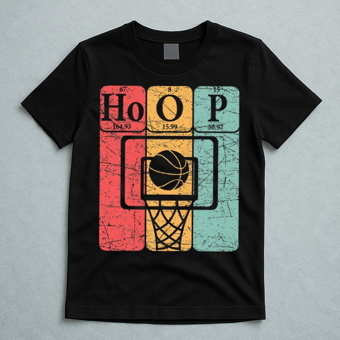 Basketball Periodic Table Elements Science Nerd Basketballer T-Shirt