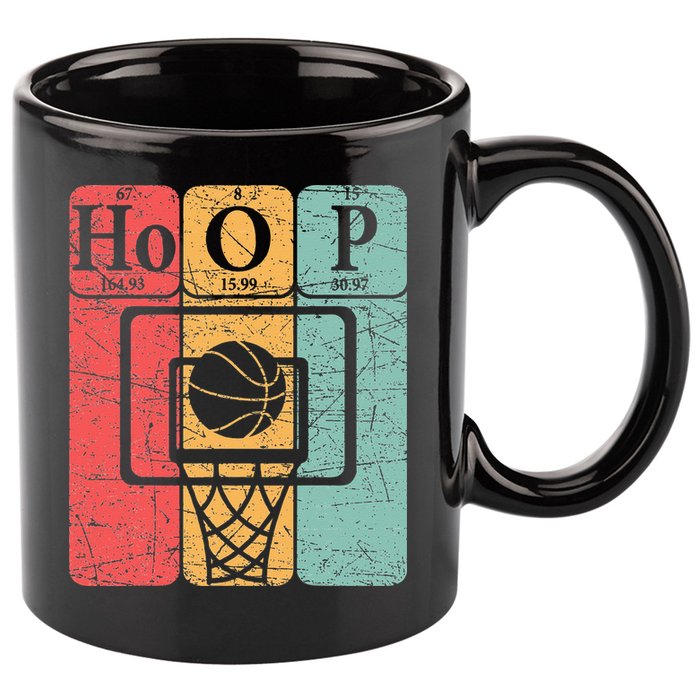 Basketball Periodic Table Elements Science Nerd Basketballer 11oz C Handle Ceramic Mug