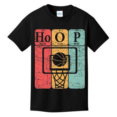 Basketball Periodic Table Elements Science Nerd Basketballer Kids T-Shirt