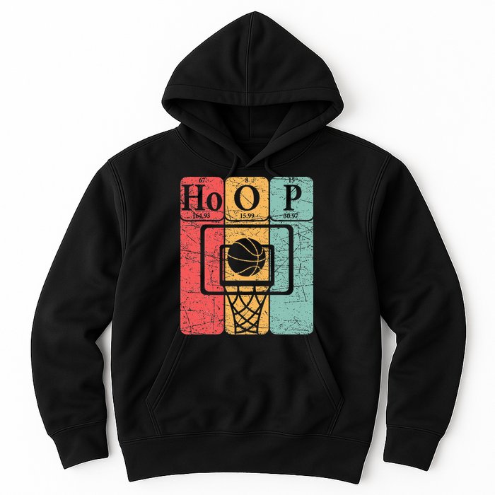 Basketball Periodic Table Elements Science Nerd Basketballer Hoodie