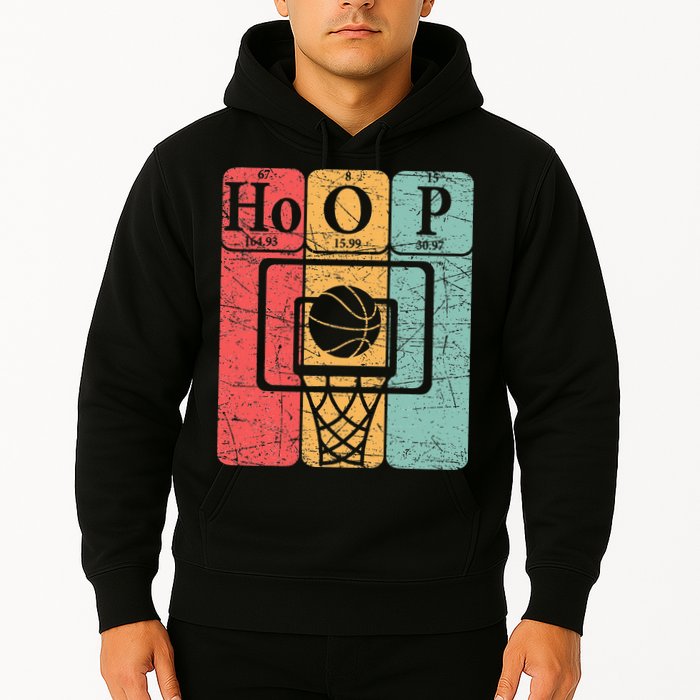 Basketball Periodic Table Elements Science Nerd Basketballer Hoodie