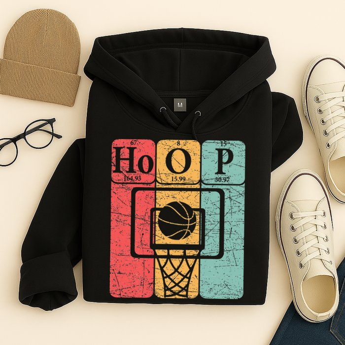 Basketball Periodic Table Elements Science Nerd Basketballer Hoodie
