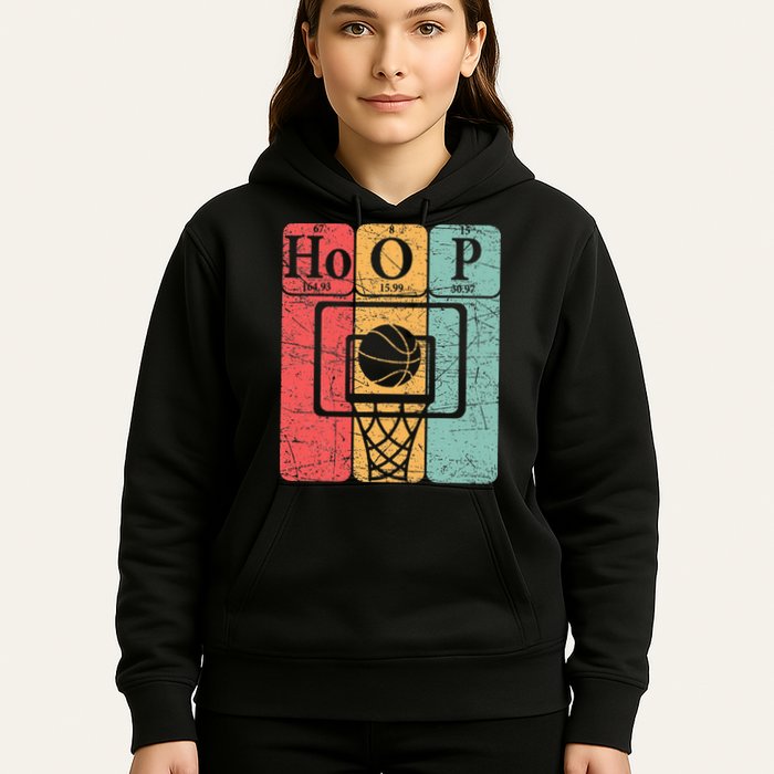 Basketball Periodic Table Elements Science Nerd Basketballer Hoodie