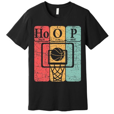 Basketball Periodic Table Elements Science Nerd Basketballer Premium T-Shirt