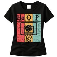 Basketball Periodic Table Elements Science Nerd Basketballer Womens T-Shirt