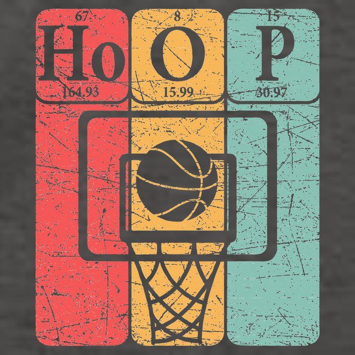 Basketball Periodic Table Elements Science Nerd Basketballer Vector Backpack