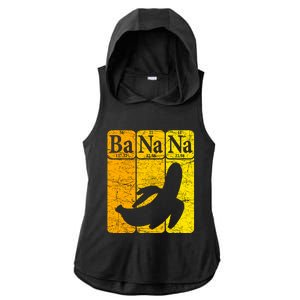 Banana Periodic Table Elements Banana Lover Fruit Nerd Ladies PosiCharge Tri-Blend Wicking Draft Hoodie Tank