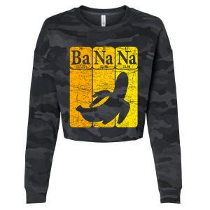 Banana Periodic Table Elements Banana Lover Fruit Nerd Cropped Pullover Crew