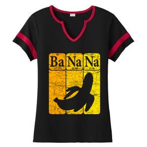 Banana Periodic Table Elements Banana Lover Fruit Nerd Ladies Halftime Notch Neck Tee