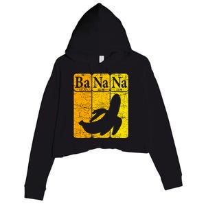 Banana Periodic Table Elements Banana Lover Fruit Nerd Crop Fleece Hoodie