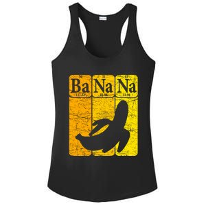 Banana Periodic Table Elements Banana Lover Fruit Nerd Ladies PosiCharge Competitor Racerback Tank