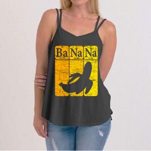 Banana Periodic Table Elements Banana Lover Fruit Nerd Women's Strappy Tank