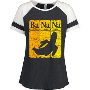 Banana Periodic Table Elements Banana Lover Fruit Nerd Enza Ladies Jersey Colorblock Tee