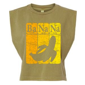 Banana Periodic Table Elements Banana Lover Fruit Nerd Garment-Dyed Women's Muscle Tee