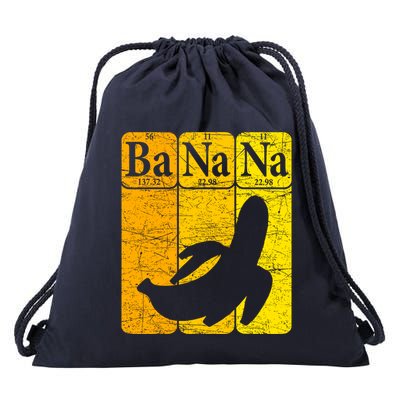 Banana Periodic Table Elements Banana Lover Fruit Nerd Drawstring Bag