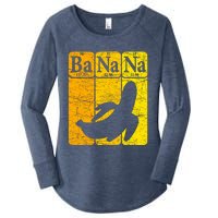 Banana Periodic Table Elements Banana Lover Fruit Nerd Women's Perfect Tri Tunic Long Sleeve Shirt