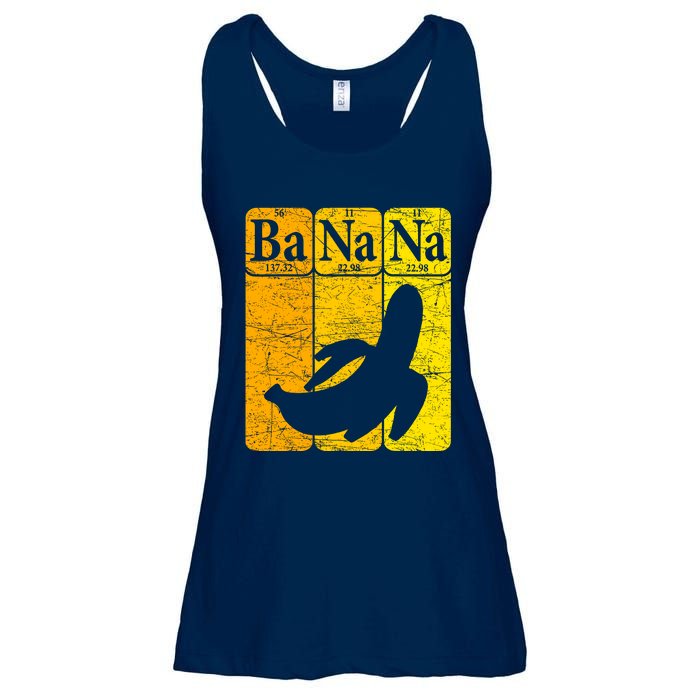 Banana Periodic Table Elements Banana Lover Fruit Nerd Ladies Essential Flowy Tank